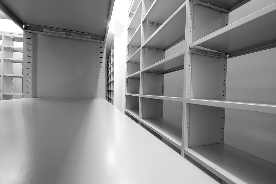 An Empty Self-storage Unit